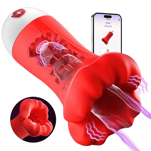 2026 Men's Fun Mouth Trainer, 4 in 1, 9 vibration modes, 360 pleasure